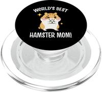 Funny Kawaii Womens Girls Kids Worlds Best Hamster Mom Lover PopSockets PopGrip pour MagSafe