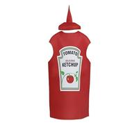 Funny Ketchup Co-me, Costume Tunique Alimentaire Drôle, Ketpup De Cosplay Adulte Unisexe Et Amant D'Halloween Costume De Moutarde, Thème De Couple Créatif, 102 Cm, 102 Cm, Pour Le Cosplay Et L'utilisa