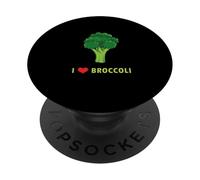 Funny Keto Love Broccoli Cute Vegetables Organic Vegan Kids PopSockets PopGrip Adhésif