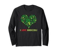Funny Keto Love Brocoli Vegan Bio Paleo Veggies Kids Manche Longue