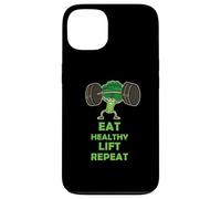 Funny Keto Powerlifting Broccoli - Eat Healthy Lift Repeat Coque pour iPhone 13