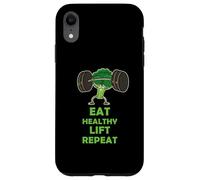 Funny Keto Powerlifting Broccoli - Eat Healthy Lift Repeat Coque pour iPhone XR