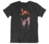 Funny Kickboxer Movie Jean Claude Van Damme Dance Scene T-Shirt Graphic Tee Printed Shirt Short Sleeve for Mens Black M