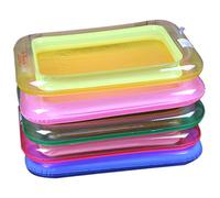 Funny Kid Square Gonflable Elevé Grand Sandbox Plateau Château Empilable Jouet Jouet Couleur Aléatoire Nouveau PubliéDurabilité