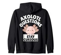 Funny Kids Axolotl Questions Stay Curious Sweat à Capuche