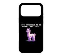 Funny Kids Boys Dangerous Alone Video Gamer Llama Lover Coque pour iPhone 17 Pro Max
