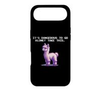 Funny Kids Boys Dangerous Alone Video Gamer Llama Lover Coque pour iPhone Air