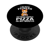Funny Kids Boys Fitness Pizza Pembroke Welsh Corgi Dog Lover PopSockets PopGrip Adhésif