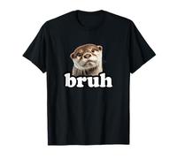 Funny Kids Boys Girls Bro Bruh Otters Lover T-Shirt