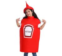 Funny Kids Food Costume - Polyester Breathable Zipper | Design, Cute Halloween Dress, Cosplay Outfit For Children 4-12 Years, Festival Party, Dance, Stage Performance