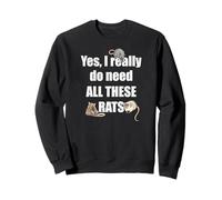 Funny Kids Girls Boys Really Do Need All These Rats Lover Sweatshirt