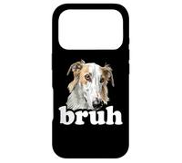 Funny Kids Mens Womens Moms Bruh Russian Borzoi Dog Lover Coque pour iPhone 17 Pro