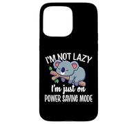Funny Kids Not Lazy Power Saving Mode Sleeping Koala Lover Coque pour iPhone 15 Pro Max