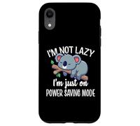 Funny Kids Not Lazy Power Saving Mode Sleeping Koala Lover Coque pour iPhone XR