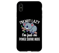 Funny Kids Not Lazy Power Saving Mode Sleeping Koala Lover Coque pour iPhone XS Max