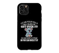 Funny Kids Tall Glass of Get Over It Suck It Up Koala Lover Coque pour iPhone 11 Pro
