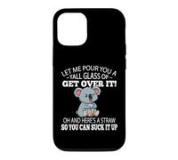 Funny Kids Tall Glass of Get Over It Suck It Up Koala Lover Coque pour iPhone 12/12 Pro