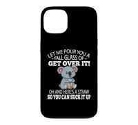 Funny Kids Tall Glass of Get Over It Suck It Up Koala Lover Coque pour iPhone 13