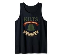 Funny Kilts Good Girls Don't Ask Skottish Gaelic Humour Débardeur