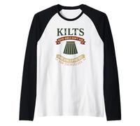 Funny Kilts Good Girls Don't Ask Skottish Gaelic Humour Manche Raglan