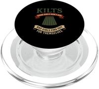 Funny Kilts Good Girls Don't Ask Skottish Gaelic Humour PopSockets PopGrip pour MagSafe
