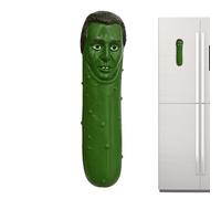 Funny Kitchen Decor Magnets, Cucumber Man Cartoon Resin Fridge Sticker Long Tail Design, Durable Strong Magnet Grip, Home Office School Refrigerator Decorative Magnet Set for Daily Use