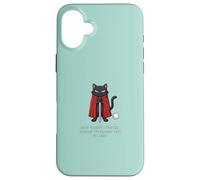 Funny Knight Cat Not Today Fartin Cattitude M'Lord Dad Mom Coque pour iPhone 16 Plus