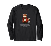 Funny Knight Red Fox Fartin Burnt Out M'Lord Meme Dad Blague Manche Longue