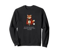 Funny Knight Red Fox Fartin Burnt Out M'Lord Meme Dad Blague Sweatshirt