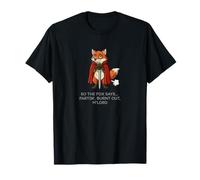 Funny Knight Red Fox Fartin Burnt Out M'Lord Meme Dad Blague T-Shirt