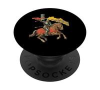 Funny Knight Sir Ringe Jeu de Mots médiéval Humour Joke Rider PopSockets PopGrip Adhésif