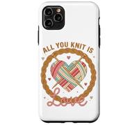 Funny Knitting Lover All You Knit is Love Yarn Mom Knitting Coque pour iPhone 11 Pro Max