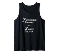 Funny Knowledge Power France Bacon Meme Débardeur