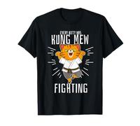 Funny Kung Fu Fighting Kitten Battle Cat Karaté Pet Meow T-Shirt