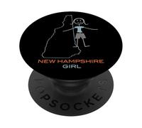 Funny Ladies New Hampshire, NH Girls New Hampshire PopSockets PopGrip Adhésif