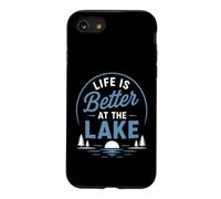 Funny Lake Lover Summer Vacation Life is Better At The Lake Coque pour iPhone SE (2020) / 7/8