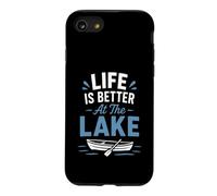 Funny Lake Lover Summer Vacation Life is Better At The Lake Coque pour iPhone SE (2020) / 7/8