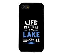 Funny Lake Lover Summer Vacation Life is Better At The Lake Coque pour iPhone SE (2020) / 7/8