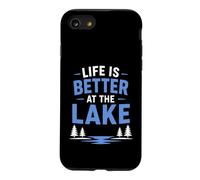 Funny Lake Lover Summer Vacation Life is Better At The Lake Coque pour iPhone SE (2020) / 7/8