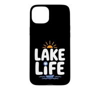 Funny Lake Lover Summer Vacation Quote Lake Life Coque pour iPhone 15 Plus