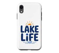 Funny Lake Lover Summer Vacation Quote Lake Life Coque pour iPhone XR