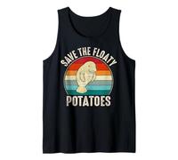 Funny Lamanatee Sea-Cow Pun Save The Floaty Potatoes Débardeur