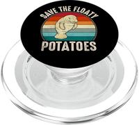 Funny Lamanatee Sea-Cow Pun Save The Floaty Potatoes PopSockets PopGrip pour MagSafe
