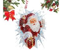 Funny Large Crack Effect Peel & Stick | Christmas Window Stickers | Christmas Window Decorations Stickers For Kitchen Office Glass Door Party Stocking Stuffers Home Bedroom