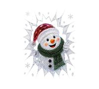 Funny Large Crack Effect Peel & Stick | Christmas Window Stickers | Christmas Window Decorations Stickers For Kitchen Office Glass Door Party Stocking Stuffers Home Bedroom