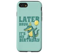 Funny Later Bruh It's My Birthday Alligator Pun Graphique pour Enfants Coque pour iPhone SE (2020) / 7/8