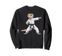Funny Leopard Gecko Doing Karate Samurai Ninja Lizard Sweatshirt