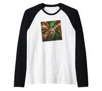 Funny Leprechaun Vintage Pub Selfie Saint Patrick Manche Raglan