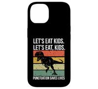 Funny Let's Eat Kids Punctuation Saves Lives Grammar Coque pour iPhone 14