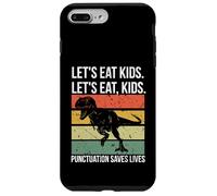 Funny Let's Eat Kids Punctuation Saves Lives Grammar Coque pour iPhone 7 Plus/8 Plus